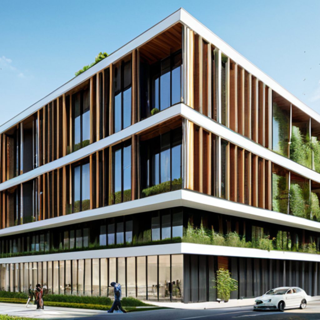 생체모방 혁신의 성공적인 기업 사례 - **

A modern, energy-efficient office building featuring a passive ventilation system inspired by te...
